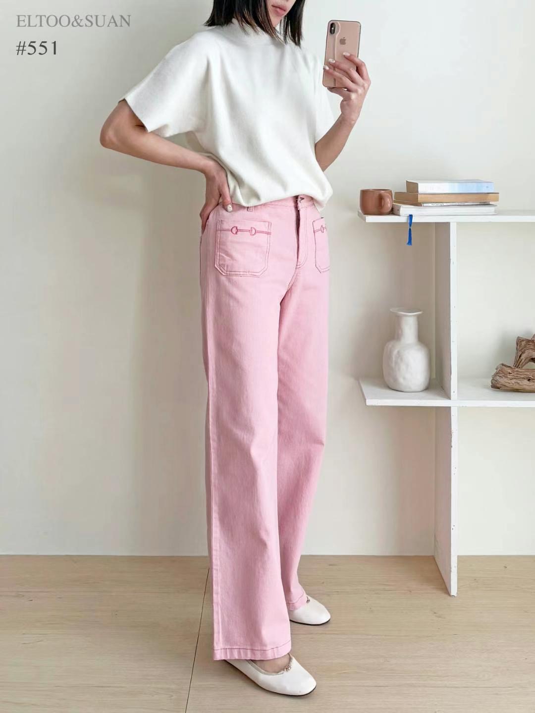 SUAN韓國代購女士新款休閑時尚真品25春夏人氣職業推薦休閑褲SUAN休閑褲