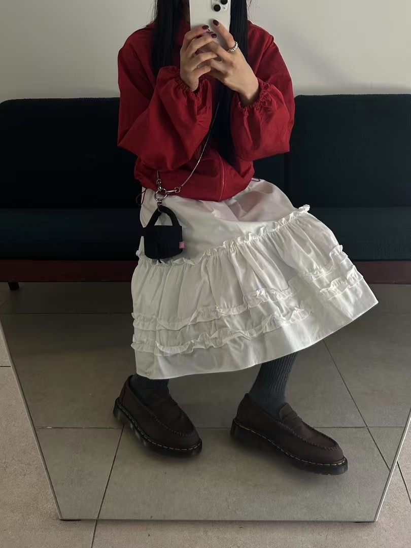 AVID東大門實拍女士新品25春夏時尚推薦休閑真品半身裙中短裙AVID半身裙/中短裙