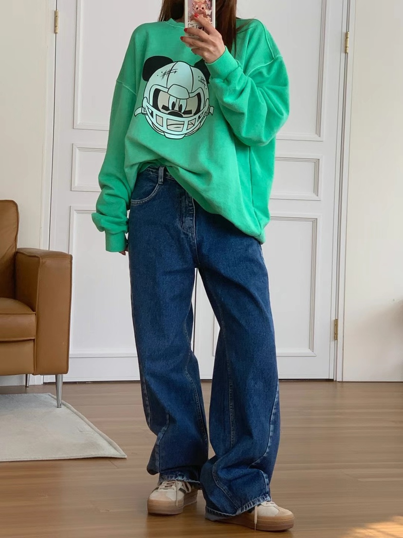 JIMMY東大門直郵女士新品時尚真品25春夏休閑人氣推薦職業衛衣JIMMY/REMAKE衛衣