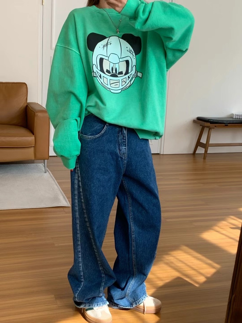 JIMMY東大門直郵女士新品時尚真品25春夏休閑人氣推薦職業衛衣JIMMY/REMAKE衛衣圖色2