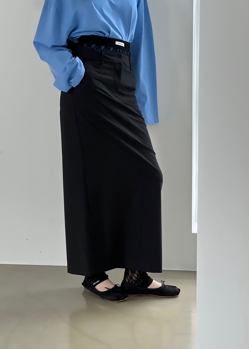 140 AVENUE韓國代購女裝新款真品休閑25春夏推薦時尚職業長裙140 AVENUE長裙