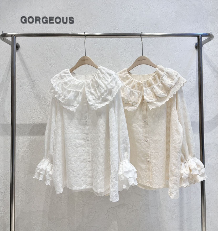 GORGEOUS東大門直郵女士新款職業推薦熱賣人氣時尚襯衫蕾絲衫GORGEOUS襯衫/蕾絲衫