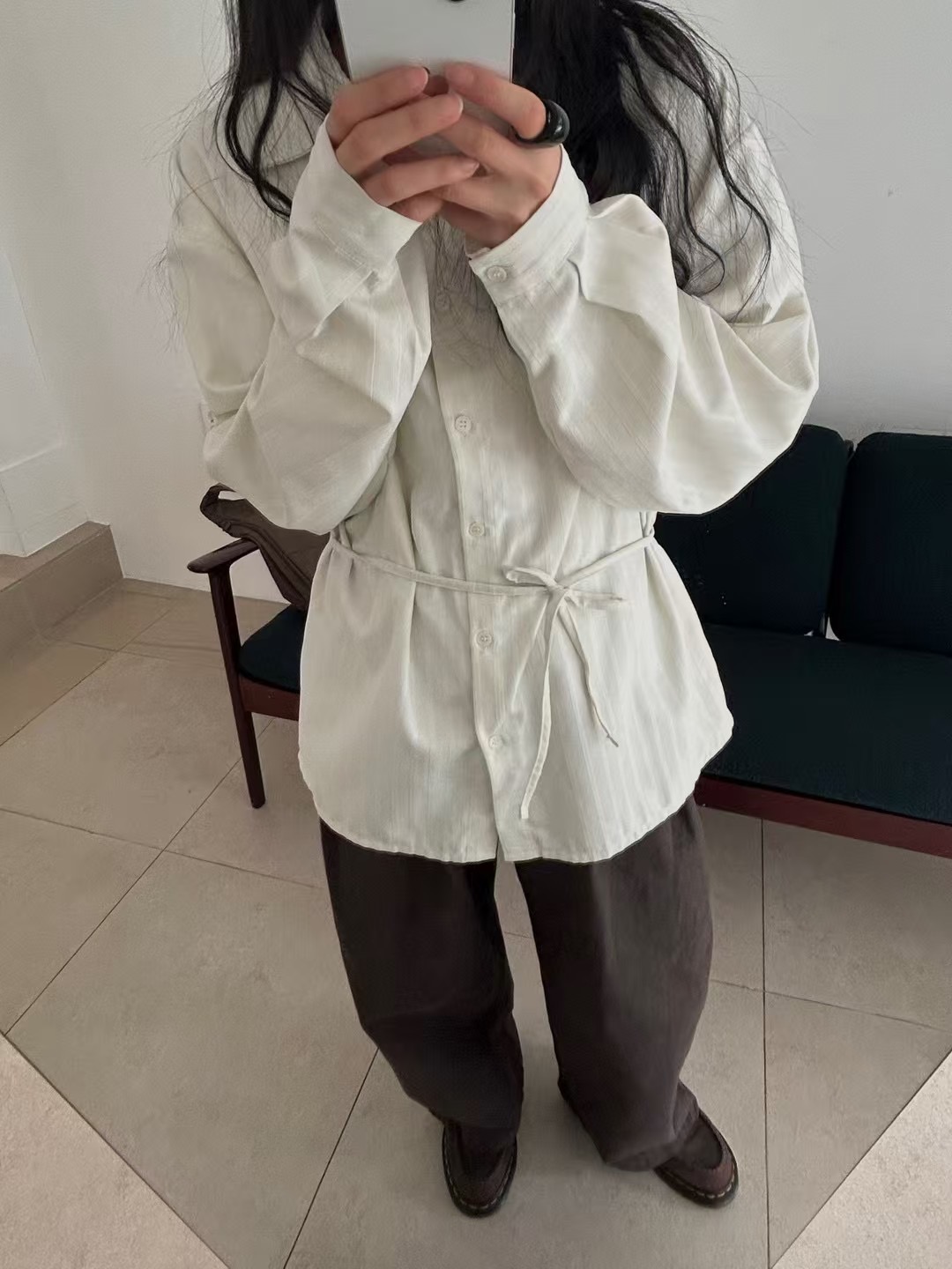 AVID東大門代購女裝新品時尚休閑推薦真品25春夏襯衫蕾絲衫AVID襯衫/蕾絲衫