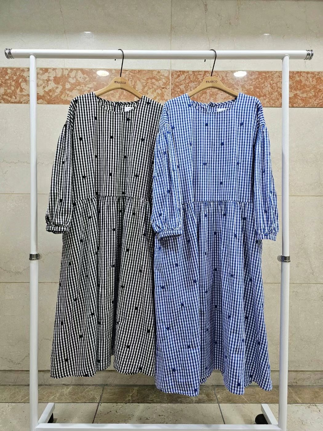 FRANCO3韓國直郵㊣東大門實拍女裝新品休閑推薦職業熱賣連衣裙FRANCO3連衣裙