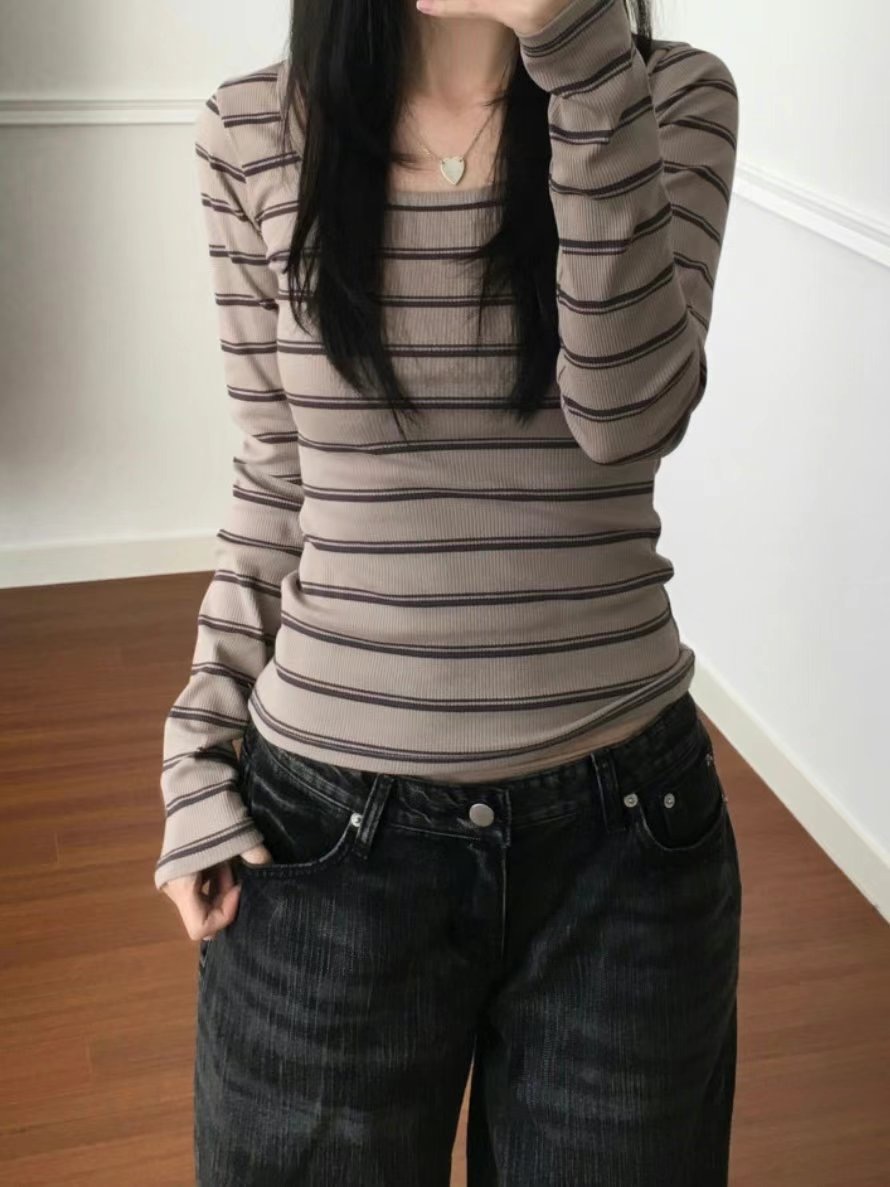 MEILLEUR韓國代購女裝新款推薦休閑真品職業熱賣時尚長袖T恤MEILLEUR長袖T恤