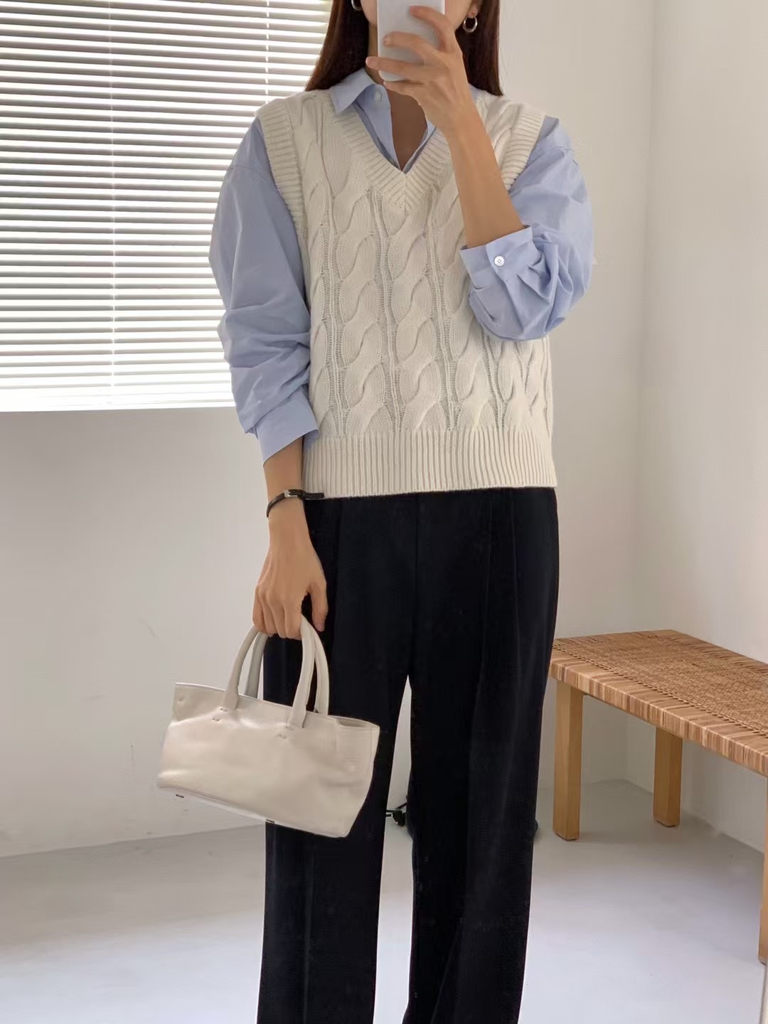 TAG韓國直郵㊣東大門實拍女裝新品時尚吊帶背心不含內搭羊毛TAG吊帶/背心