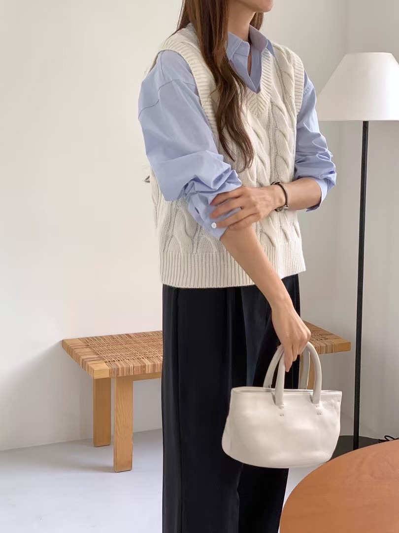 TAG韓國直郵㊣東大門實拍女裝新品時尚吊帶背心不含內搭羊毛TAG吊帶/背心