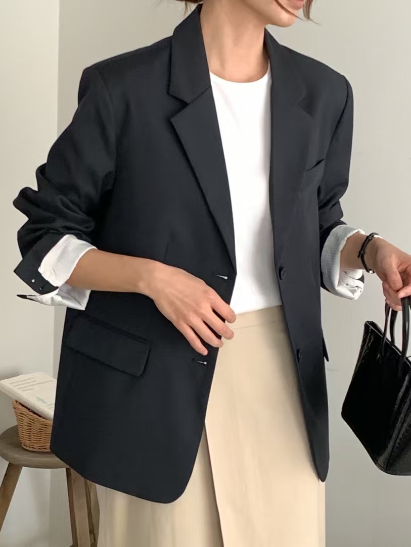 TAG韓國㊣直郵東大門代購女裝新款推薦職業人氣時尚熱賣夾克TAG夾克圖色2