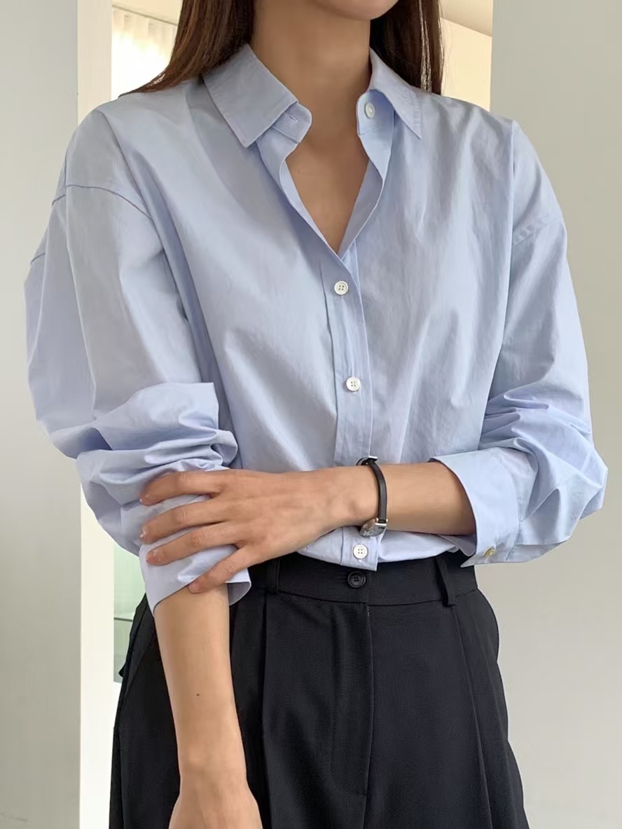 TAG韓國直郵㊣女裝新款人氣職業熱賣推薦25春夏休閑襯衫蕾絲衫TAG襯衫/蕾絲衫圖色4