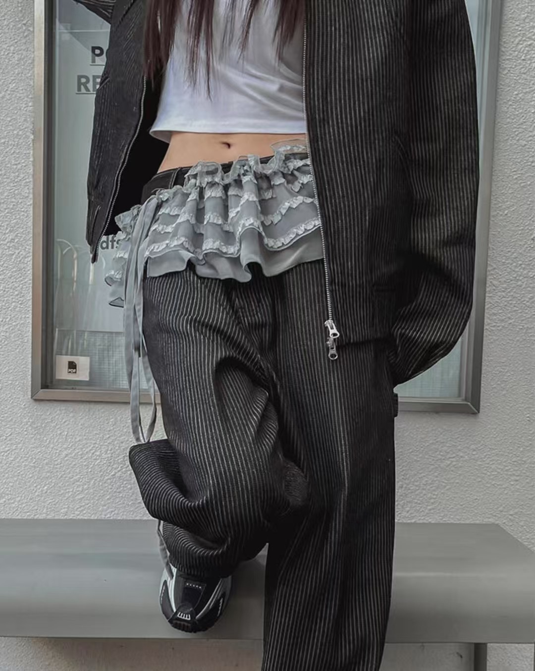 CLEVERGARDEN韓國直郵㊣東大門實拍女裝新品推薦25春夏短裙CLEVERGARDEN短裙