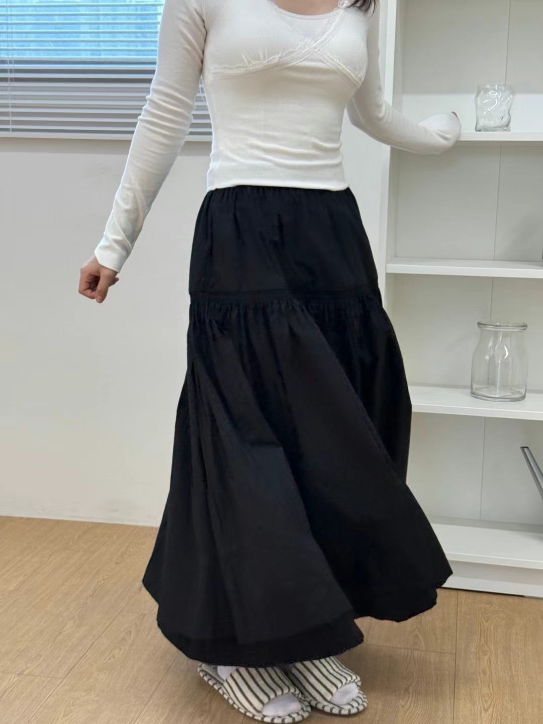 BROTE韓國直郵㊣女裝新款人氣熱賣休閑25春夏時尚職業推薦長裙BROTE長裙