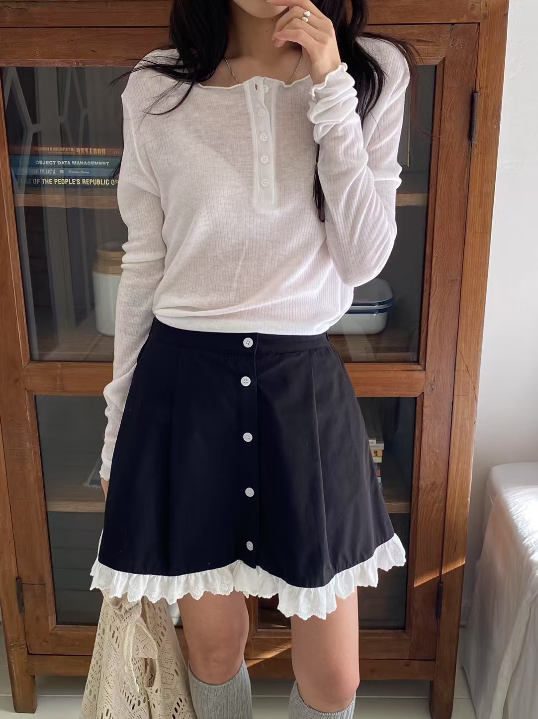 BEAGLE韓國直郵㊣女裝新款推薦職業休閑時尚熱賣25春夏短裙BEAGLE短裙