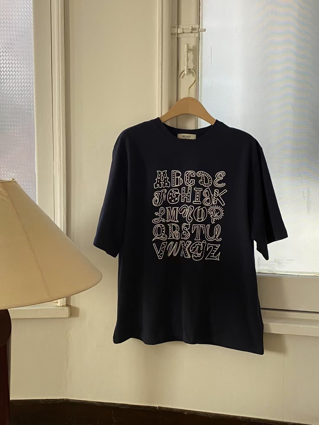 BEAGLE韓國直郵㊣女裝新品職業推薦休閑時尚25春夏人氣熱賣T恤BEAGLET恤圖色3