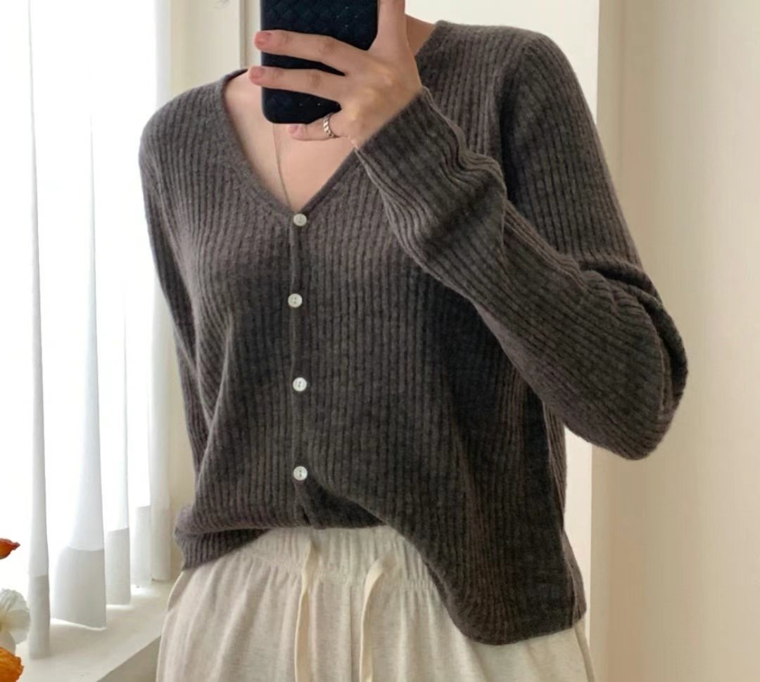 BROTE直郵韓國代購㊣女裝新款推薦人氣休閑25春夏針織衫開衫BROTE針織衫圖色1