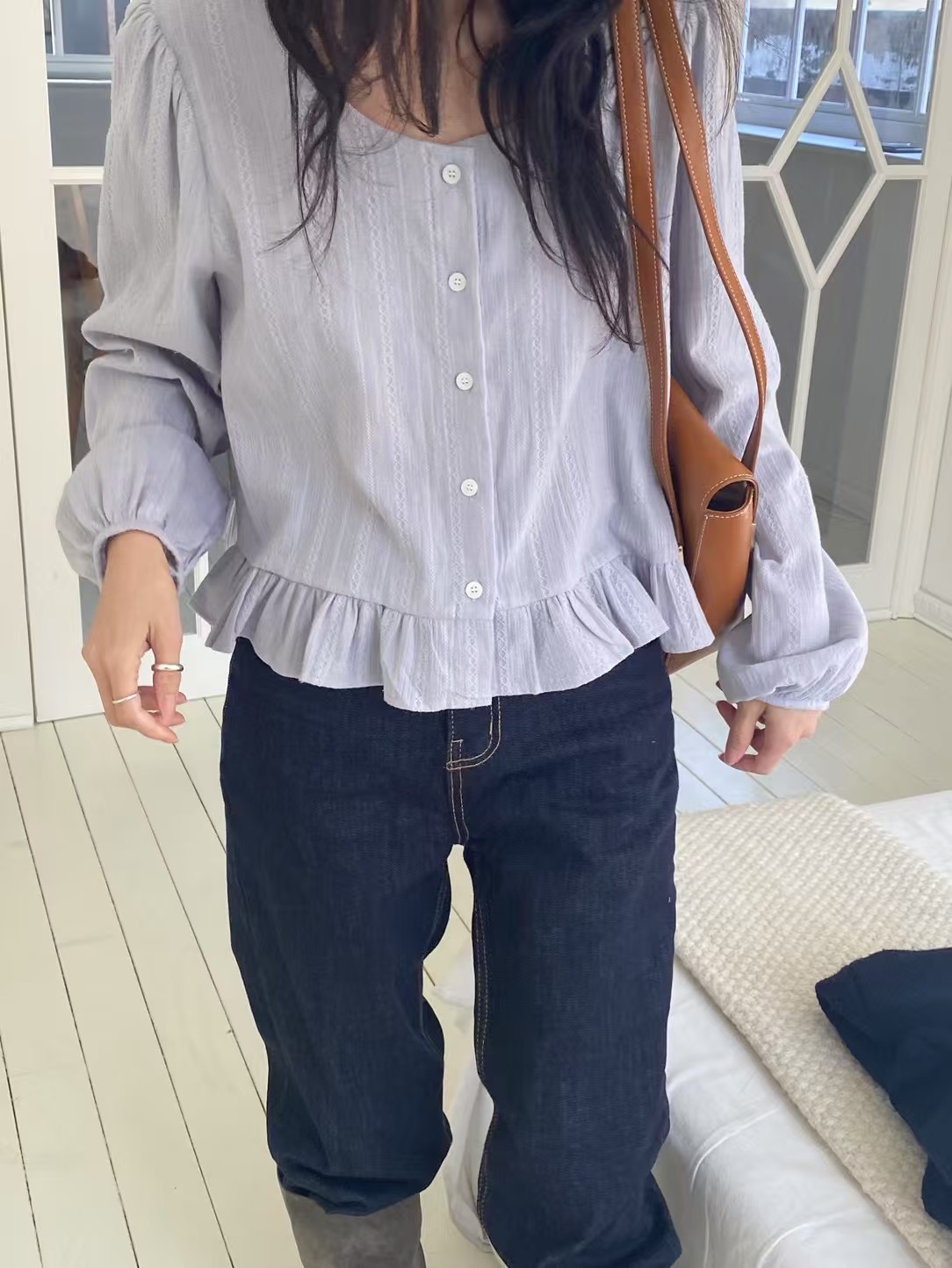 BEAGLE韓國直郵㊣女裝新款職業推薦25春夏休閑時尚襯衫蕾絲衫BEAGLE襯衫/蕾絲衫