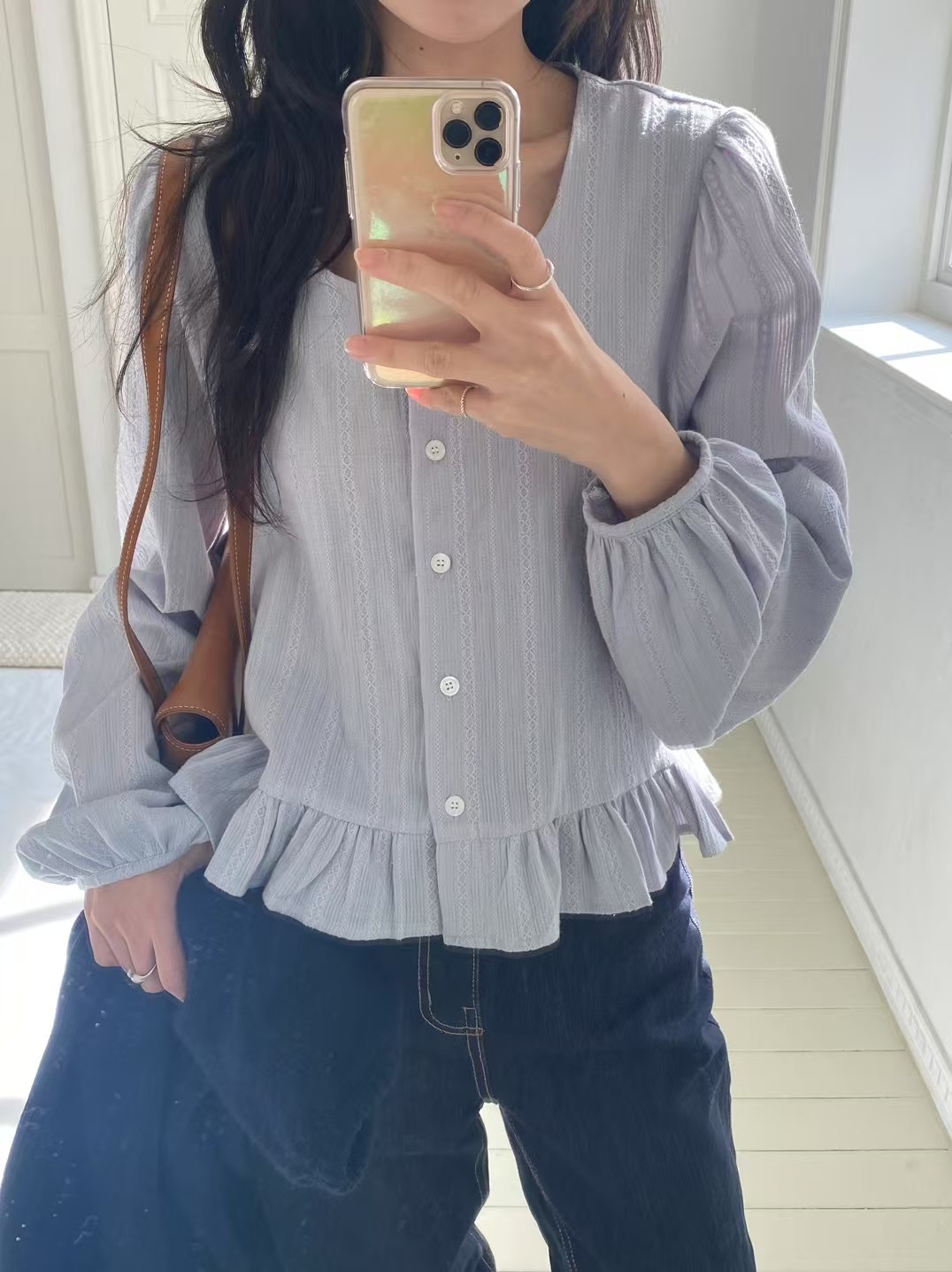 BEAGLE韓國直郵㊣女裝新款職業推薦25春夏休閑時尚襯衫蕾絲衫BEAGLE襯衫/蕾絲衫