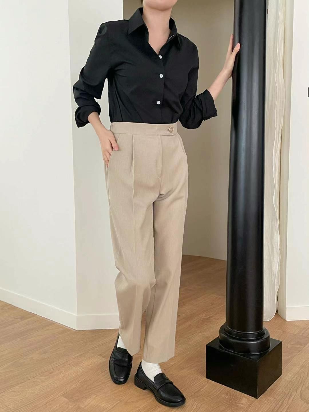 OTTO東大門實拍女裝新品時尚休閑人氣熱賣25春夏正裝褲西褲OTTO正裝褲/西褲