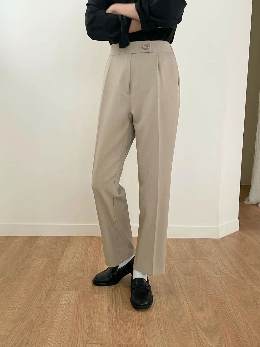 OTTO東大門實拍女裝新品時尚休閑人氣熱賣25春夏正裝褲西褲OTTO正裝褲/西褲