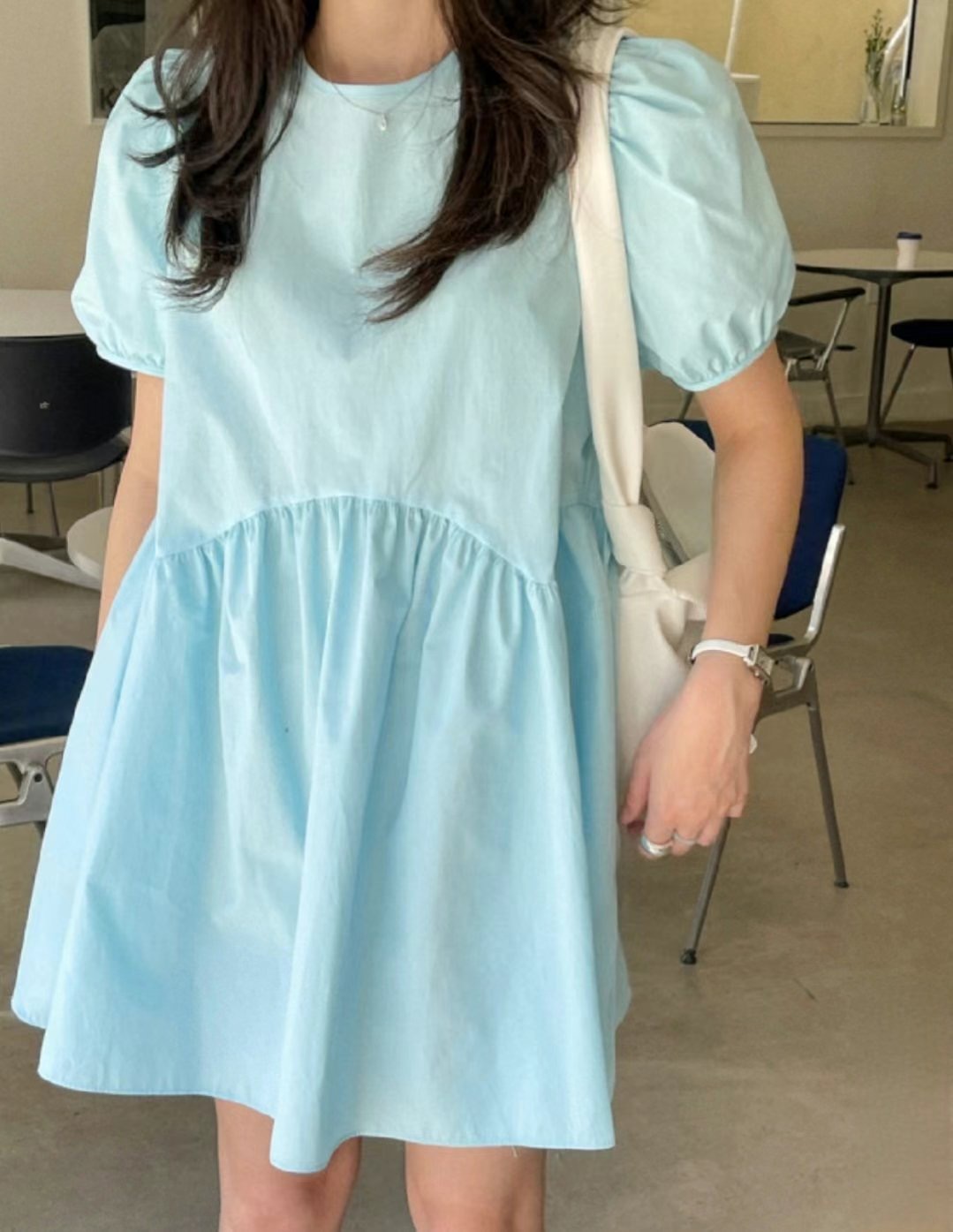 GOBSLMURI-곱슬머리-T東大門實拍女裝新品25春夏熱賣連衣裙GOBSLMURI-2件起連衣裙圖色2