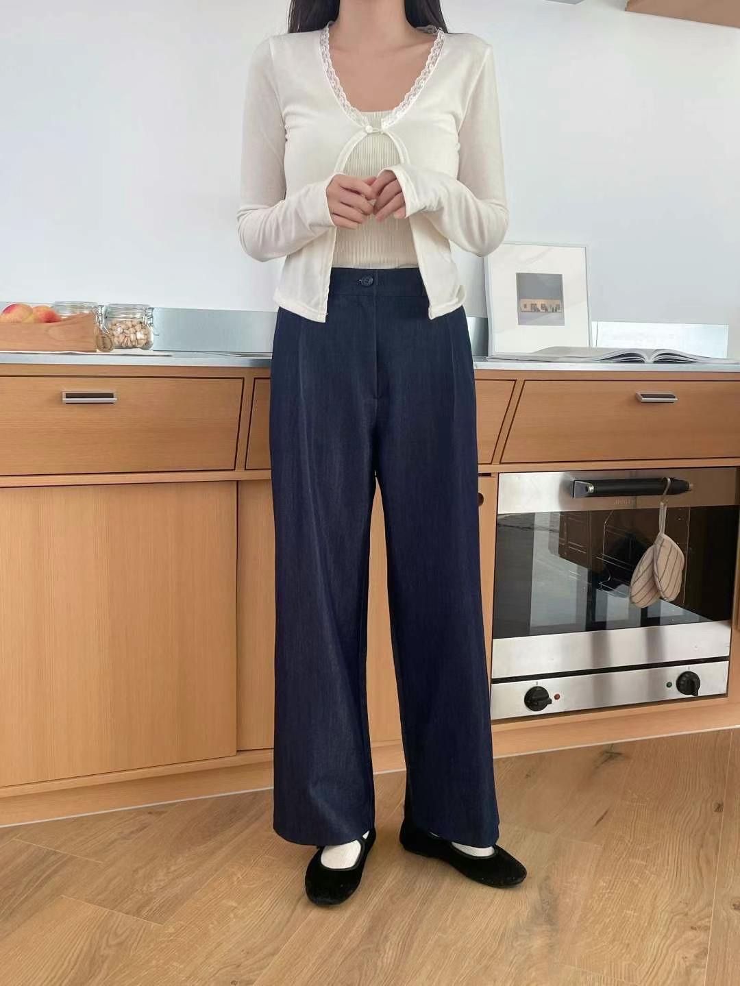 OTTO東大門實拍女士新品人氣時尚熱賣25春夏正裝褲西褲百褶OTTO正裝褲/西褲