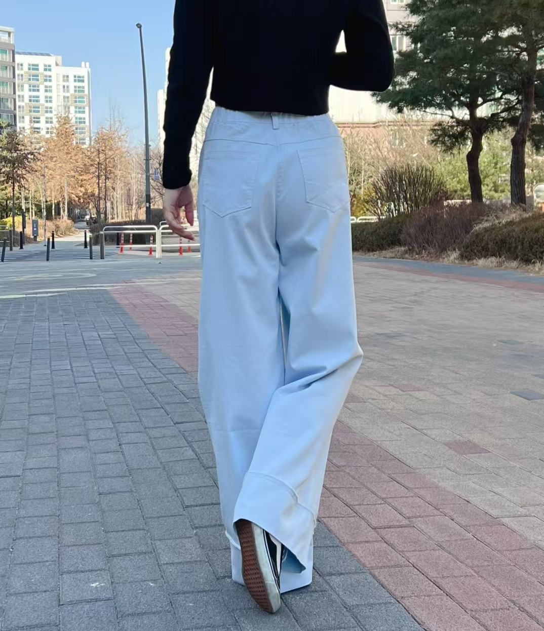 LEESA韓國代購女裝新品人氣真品熱賣25春夏休閑職業時尚休閑褲LEESA休閑褲