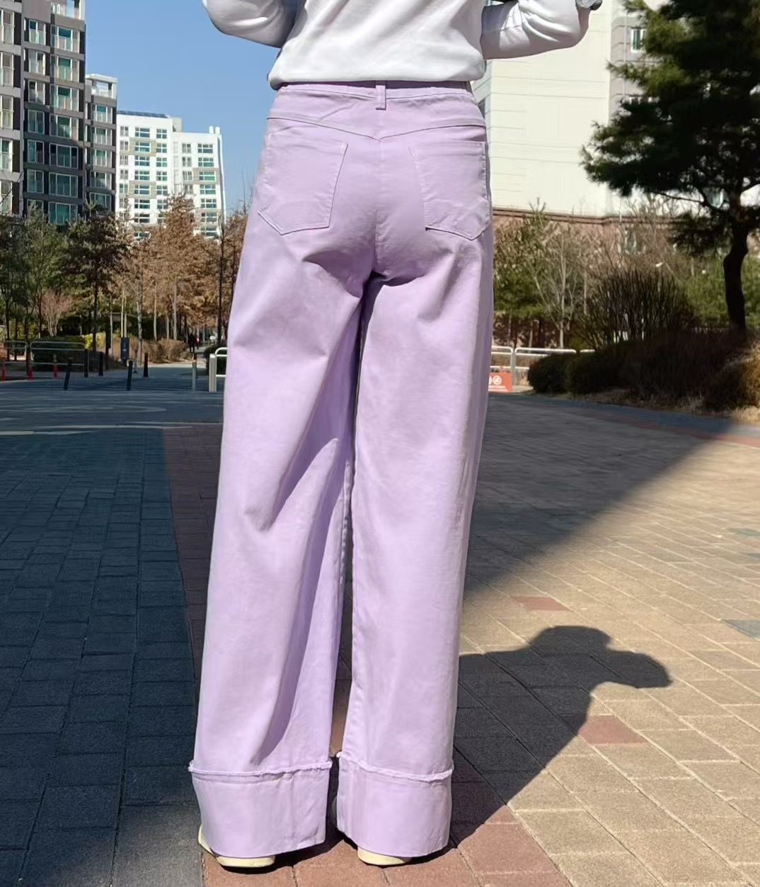 LEESA韓國代購女裝新品人氣真品熱賣25春夏休閑職業時尚休閑褲LEESA休閑褲