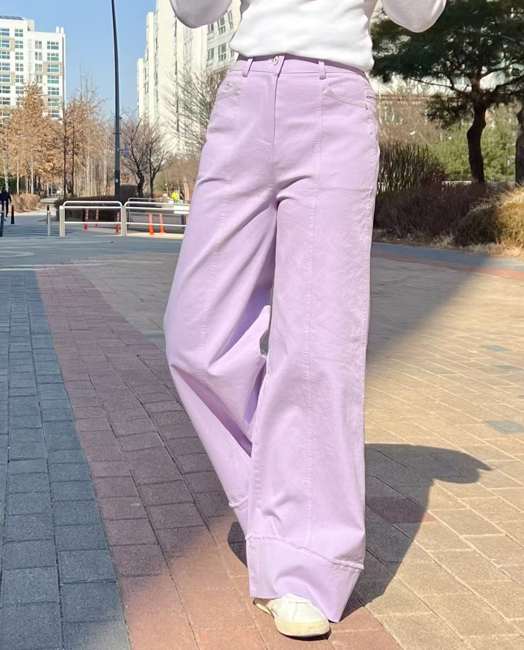 LEESA韓國代購女裝新品人氣真品熱賣25春夏休閑職業時尚休閑褲LEESA休閑褲圖色3