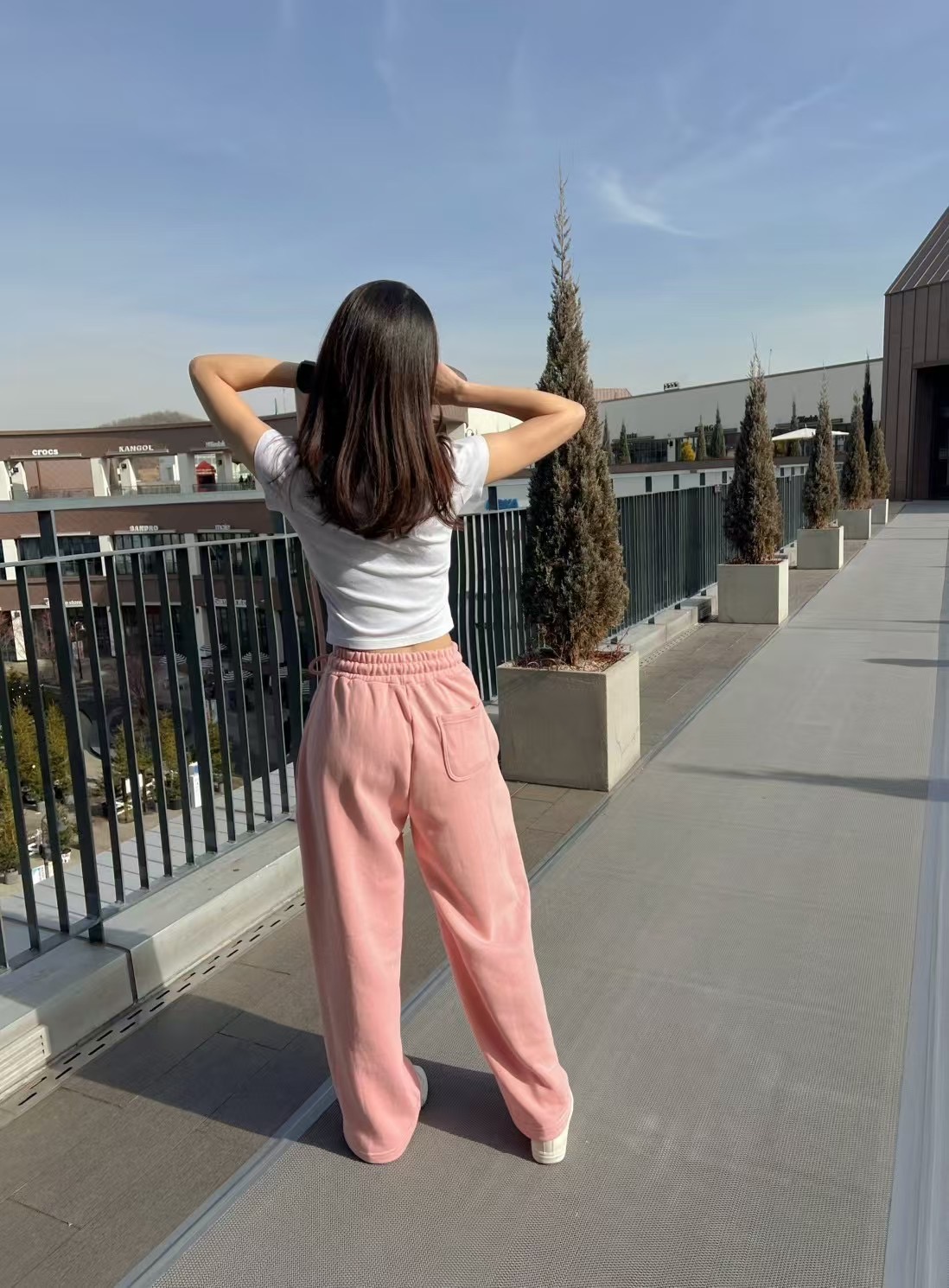LEESA韓國直郵女裝新款真品時尚職業25春夏推薦休閑熱賣休閑褲LEESA休閑褲