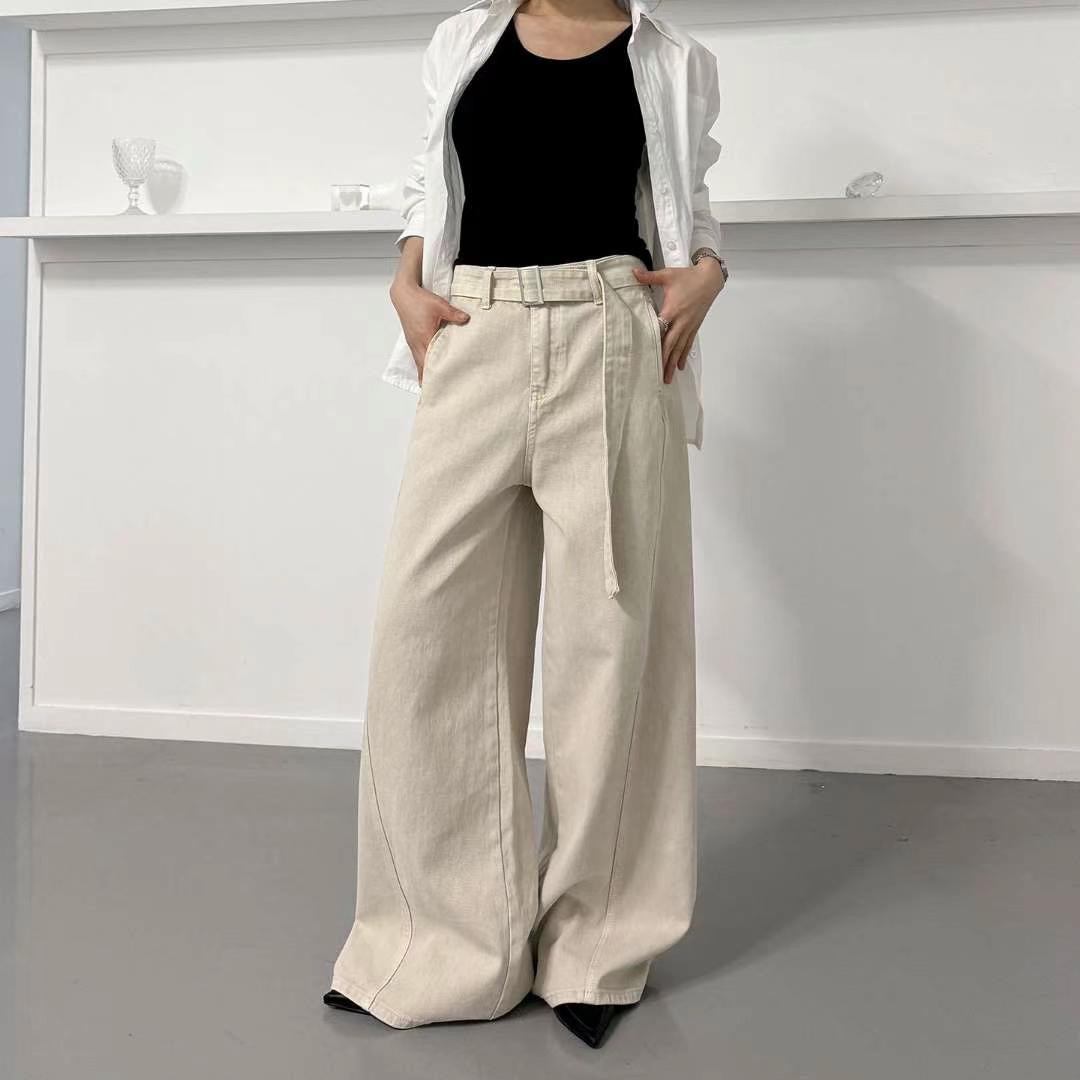 LIMITED東大門實拍女裝新品人氣熱賣職業真品25春夏牛仔褲含腰帶LIMITED牛仔褲