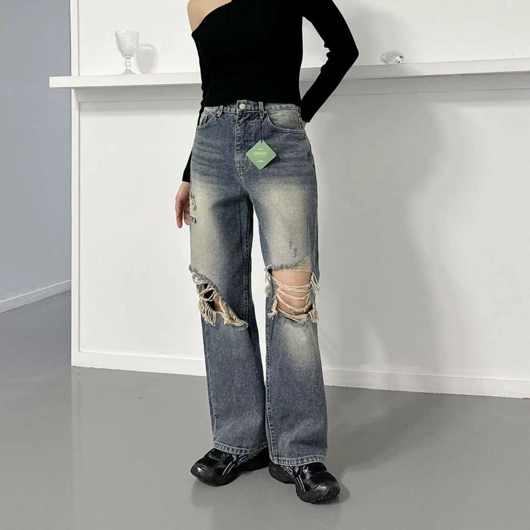 LIMITED東大門代購女裝新品真品25春夏職業休閑熱賣推薦牛仔褲LIMITED牛仔褲