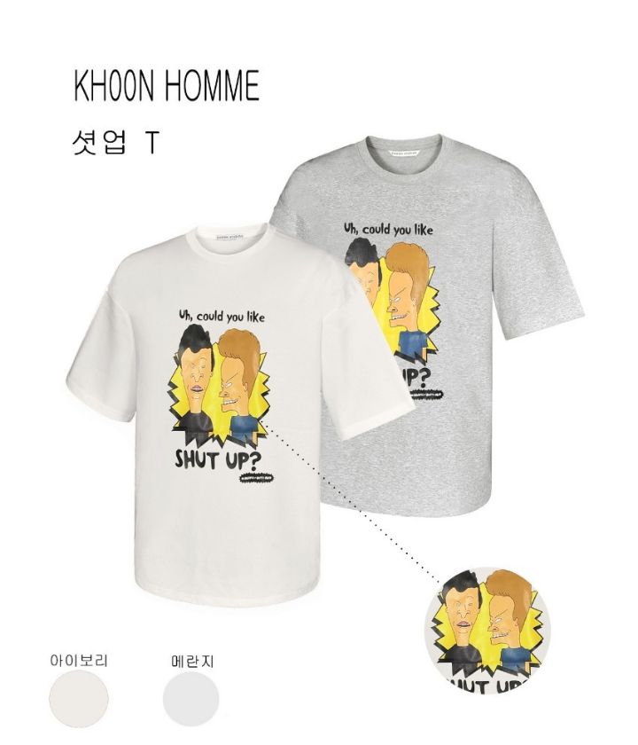 KHOON韓國直郵㊣東大門實拍女裝新款熱賣推薦休閑時尚職業T恤KHOON-男裝T恤