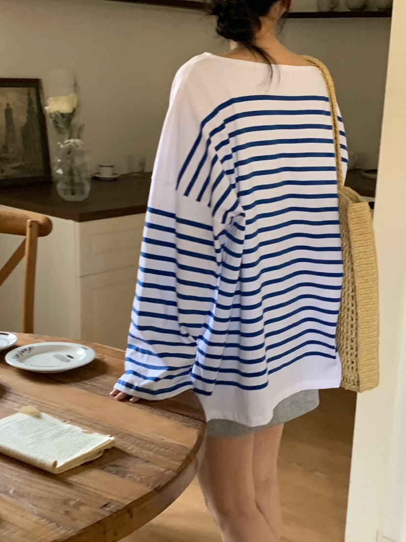 COBALT BLUE韓國直郵㊣女裝新品推薦25春夏人氣熱賣長袖T恤COBALT BLUE長袖T恤
