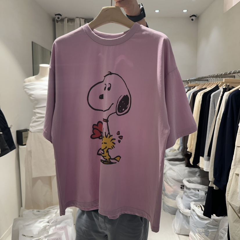 VENICE韓國㊣直郵東大門代購女裝新品推薦休閑人氣T恤史努比VENICET恤圖色4