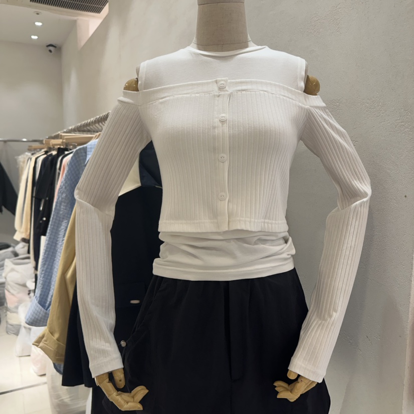 VENICE韓國㊣直郵東大門代購女裝新品25春夏休閑推薦長袖T恤VENICE長袖T恤圖色2