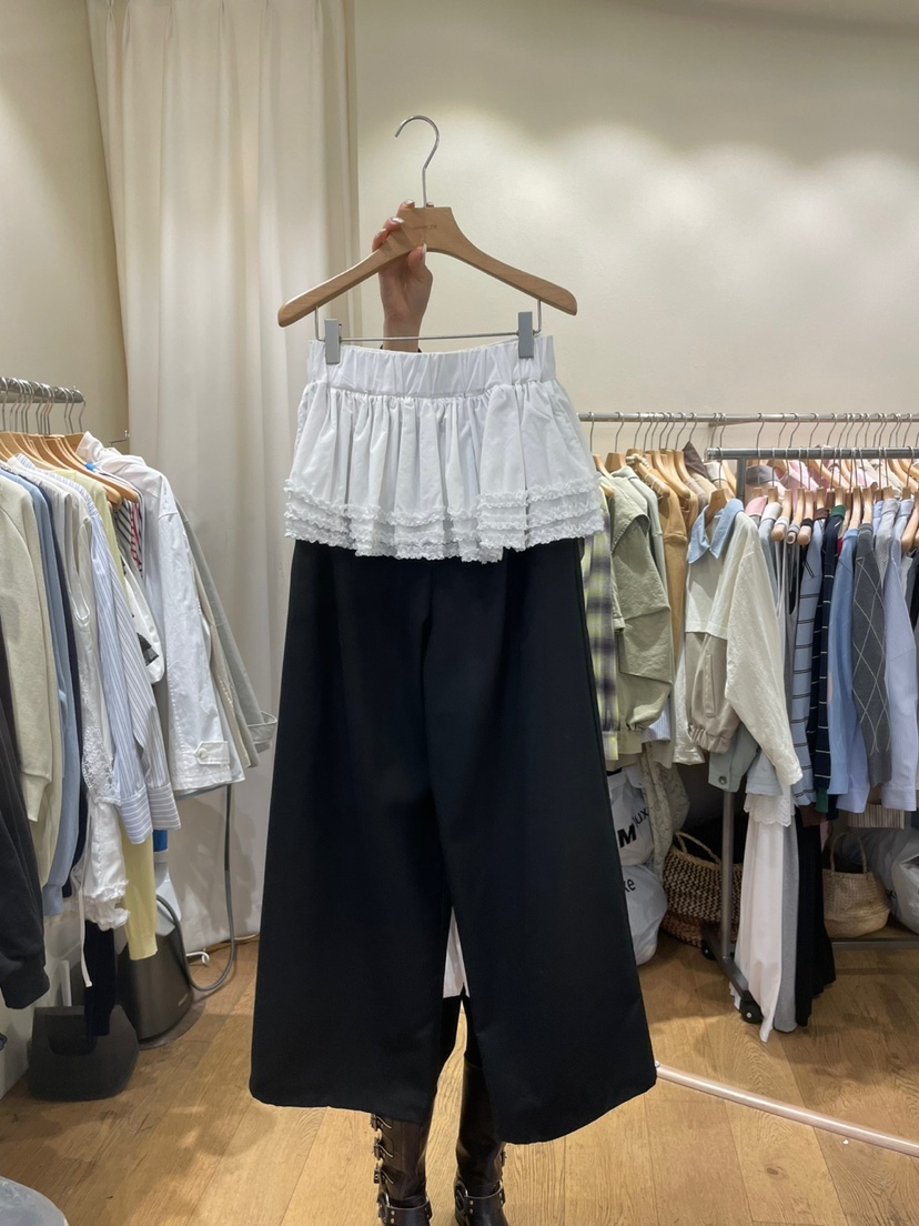 AUVERFIT韓國㊣直郵東大門代購女裝新品時尚人氣裙褲荷葉邊AUVERFIT裙褲圖色3