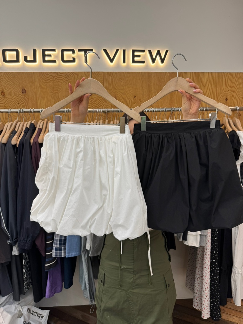 PROJECTVIEW韓國代購女士新品人氣休閑時尚25春夏真品短裙口袋PROJECTVIEW短裙