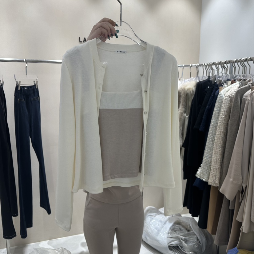 LAFFINE-P韓國㊣直郵東大門代購女裝新品時尚套裝兩件套套裝LAFFINE-P套裝圖色1