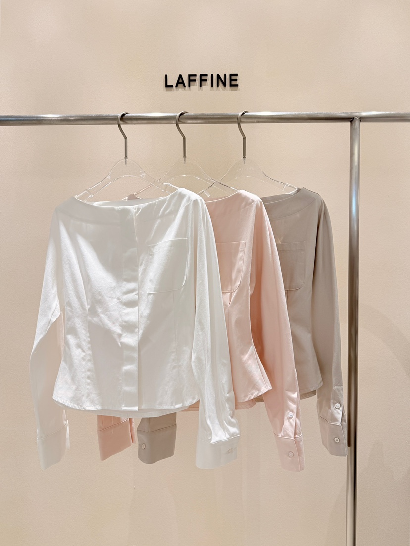 LAFFINE-P韓國直郵㊣東大門實拍女裝新款熱賣職業襯衫蕾絲衫LAFFINE-P襯衫/蕾絲衫