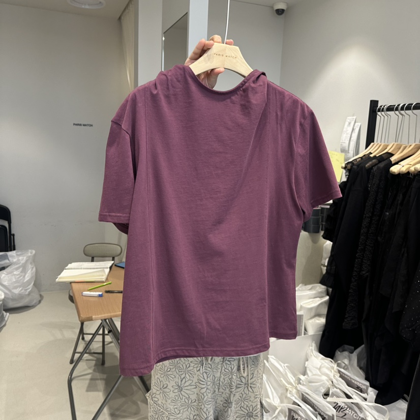 PARIS MATCH韓國直郵㊣女裝新品休閑熱賣時尚推薦人氣25春夏T恤PARIS MATCHT恤