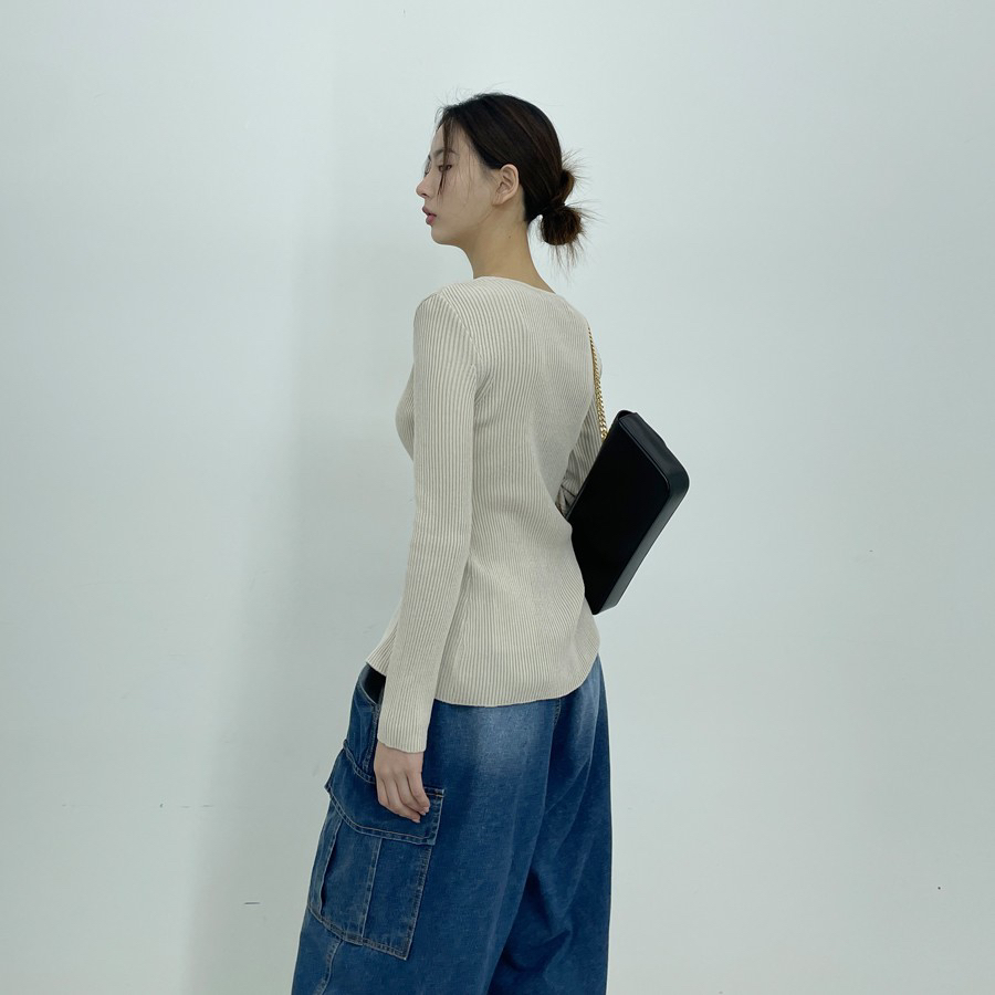 D2/A2韓國㊣直郵東大門代購女裝新品職業時尚休閑針織衫修身D2/A2針織衫