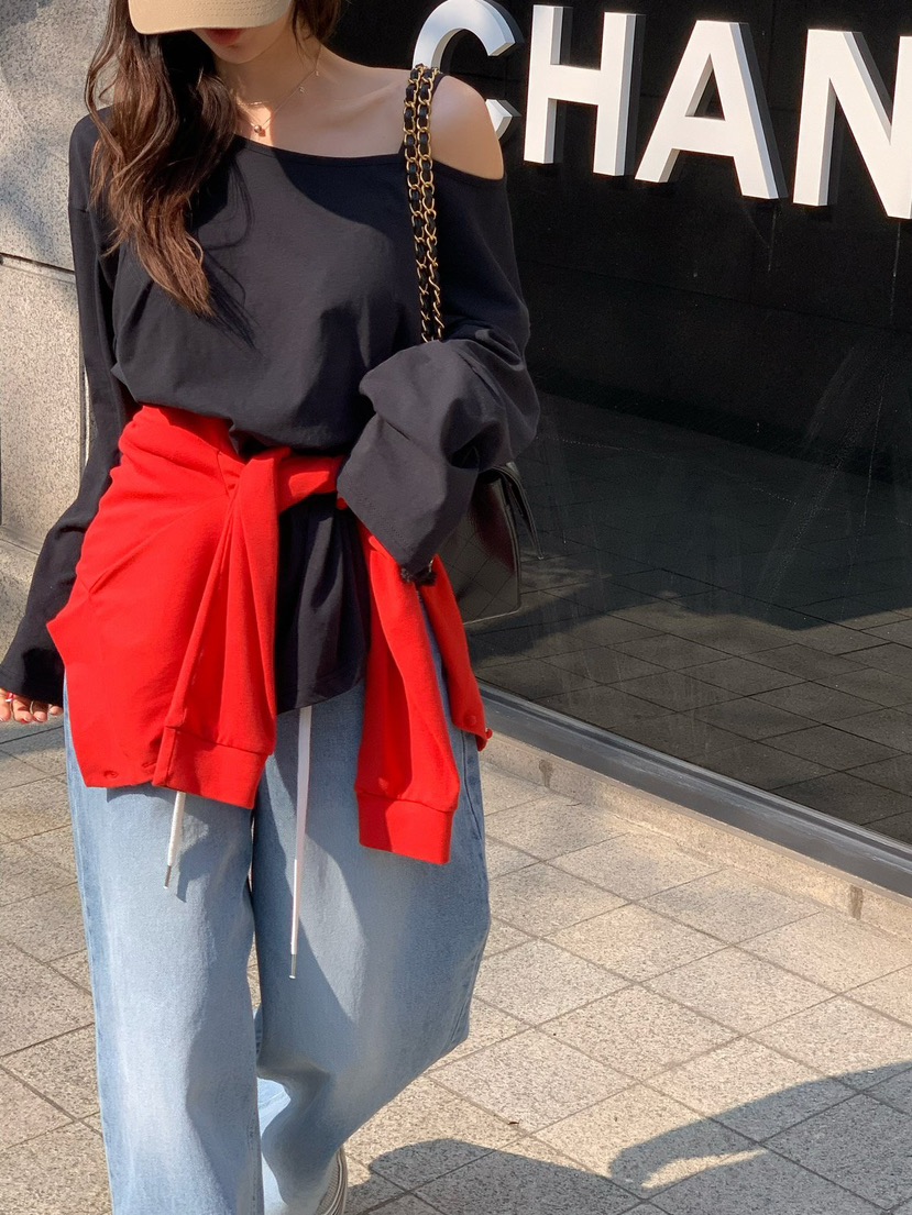 REVE CITE-L東大門代購女裝新品職業25春夏休閑推薦長袖T恤REVE CITE-L長袖T恤