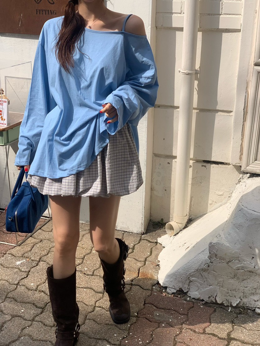 REVE CITE-L東大門代購女裝新品職業25春夏休閑推薦長袖T恤REVE CITE-L長袖T恤