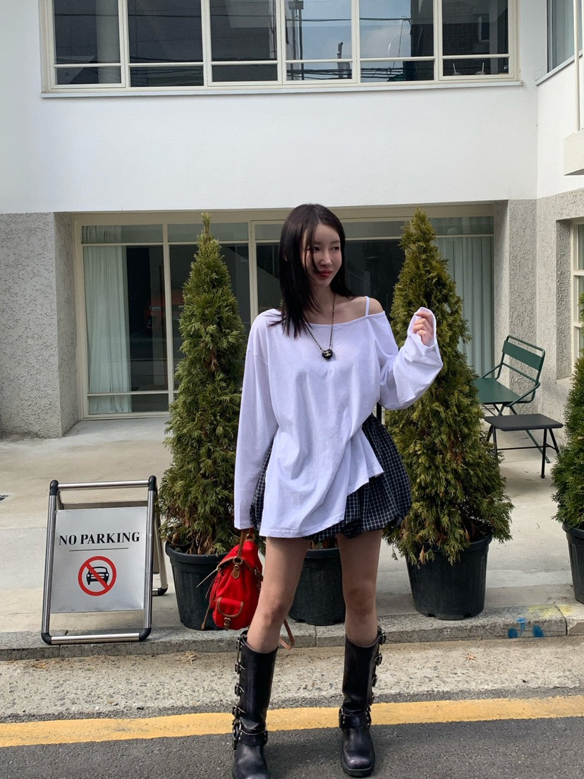 REVE CITE-L東大門代購女裝新品職業25春夏休閑推薦長袖T恤REVE CITE-L長袖T恤