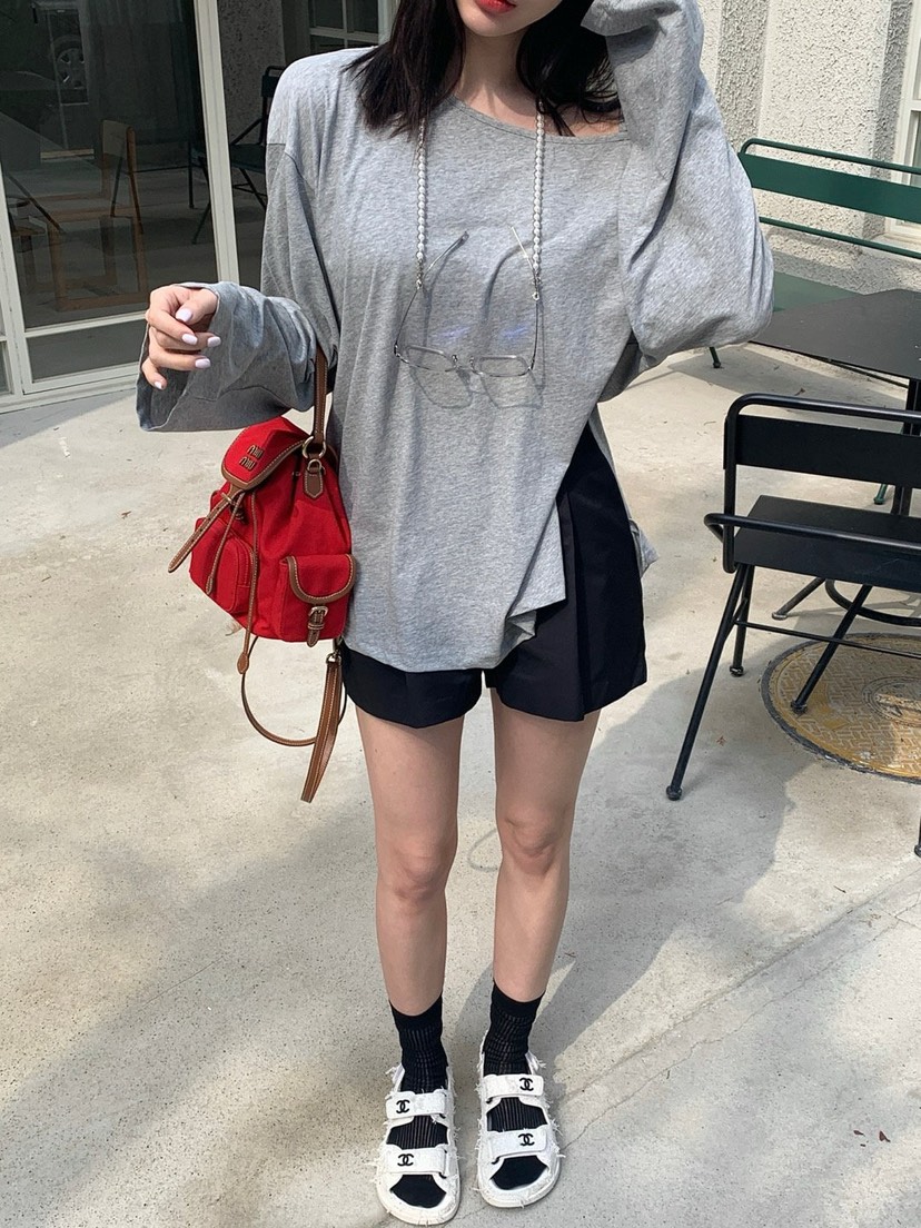 REVE CITE-L東大門代購女裝新品職業25春夏休閑推薦長袖T恤REVE CITE-L長袖T恤