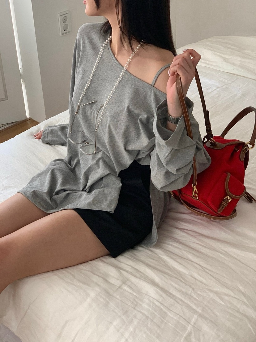 REVE CITE-L東大門代購女裝新品職業25春夏休閑推薦長袖T恤REVE CITE-L長袖T恤