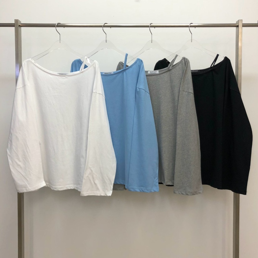 REVE CITE-L東大門代購女裝新品職業25春夏休閑推薦長袖T恤REVE CITE-L長袖T恤