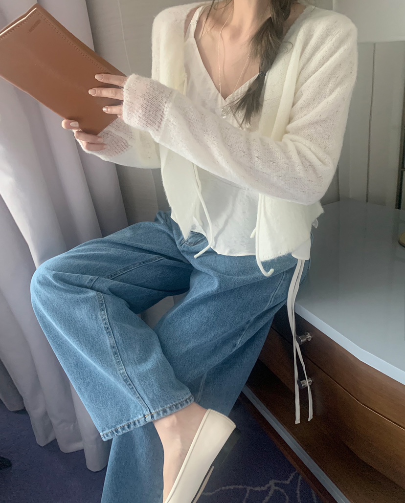 MELLOUNGE-멜라운지-T韓國代購女士新品熱賣25春夏針織衫MELLOUNGE-T針織衫
