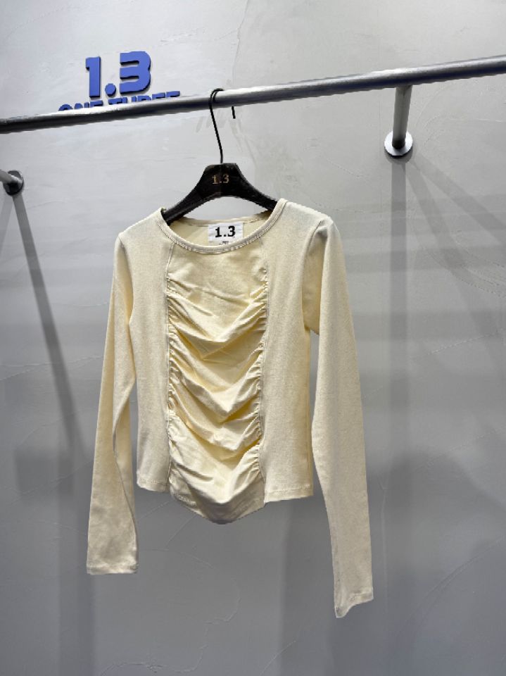 1.3東大門直郵女士新款真品推薦職業25春夏時尚熱賣長袖T恤1.3長袖T恤