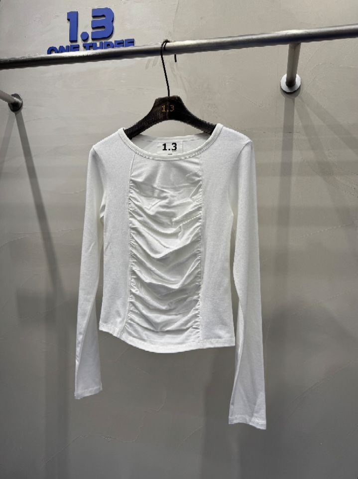 1.3東大門直郵女士新款真品推薦職業25春夏時尚熱賣長袖T恤1.3長袖T恤