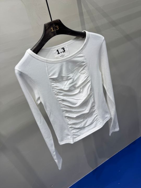 1.3東大門直郵女士新款真品推薦職業25春夏時尚熱賣長袖T恤1.3長袖T恤